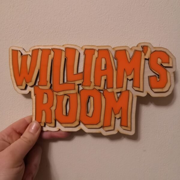 Personalised Laser cut Door Sign