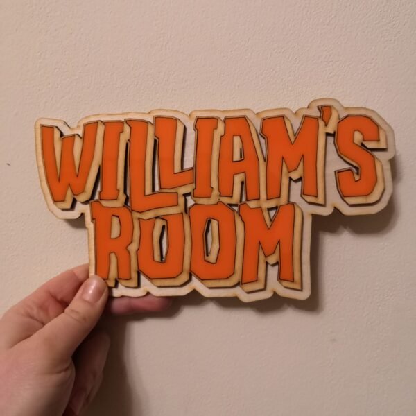 Personalised Laser cut Door Sign