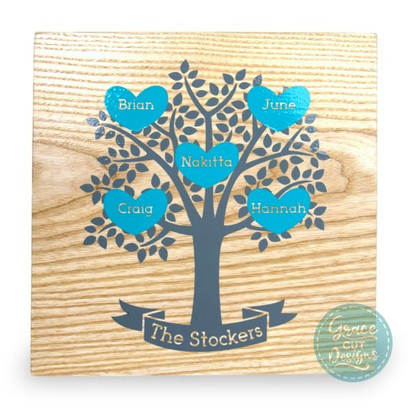 Personalised Wooden Family Tree Wall Art