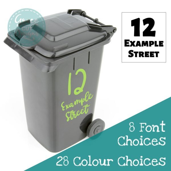 Bin number and Road Name Decals