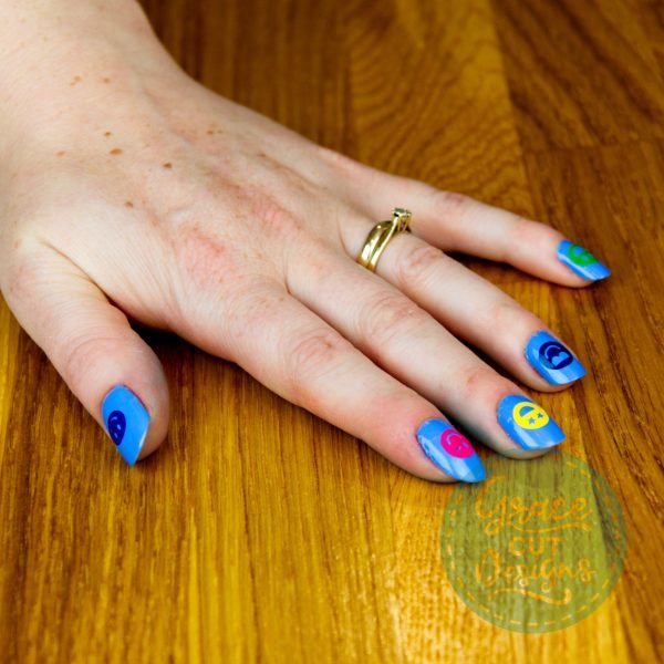 Fun Nails Decals - Tractor/smilies/musical notes