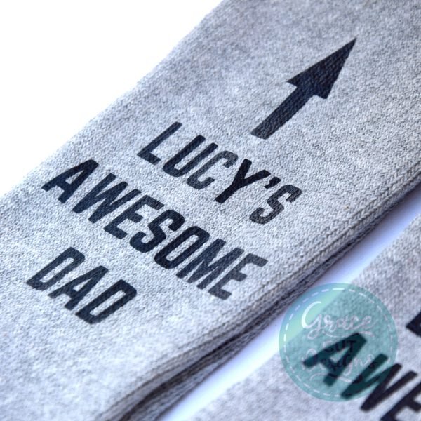 Personalised Awesome Dad Socks