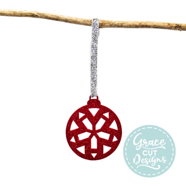 Christmas Geometric Wooden Bauble