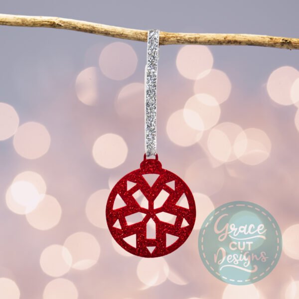 Christmas Geometric Wooden Bauble