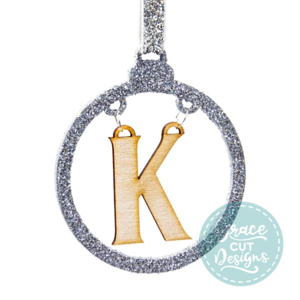 Personalised Initial Tree Decoration
