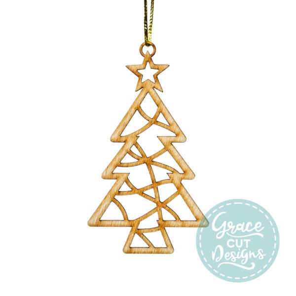 Abstract-Lines Christmas Tree Decoration