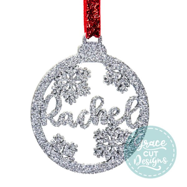 Personalised Snowflake Wooden Bauble Decoration