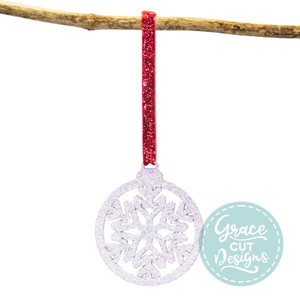 Christmas Snowflake Wooden Bauble