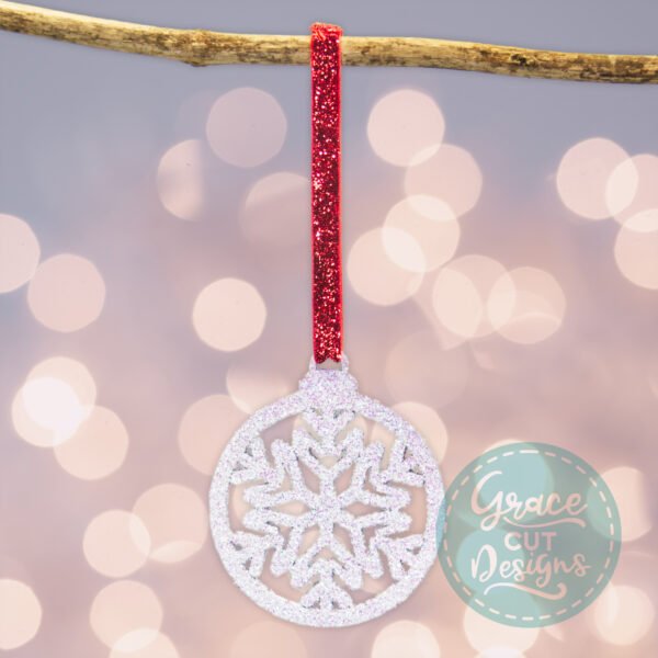 Christmas Snowflake Wooden Bauble