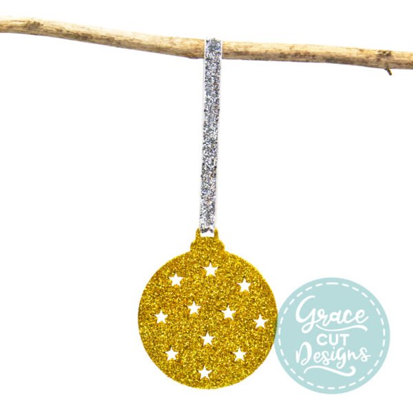 Christmas Starry Wooden Bauble