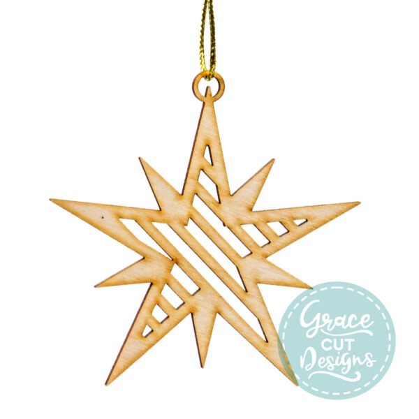 Personalised 3D Star Decoration for the Tree