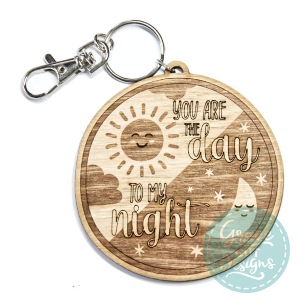 Keyring you are the day to my night