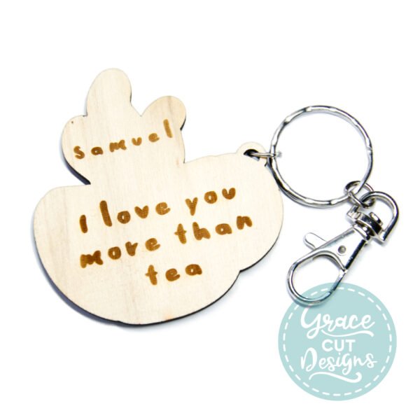 Keyring I Love You More Than Tea